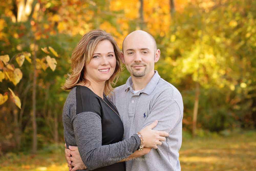 Beautiful couple at Ault Park family photography session
