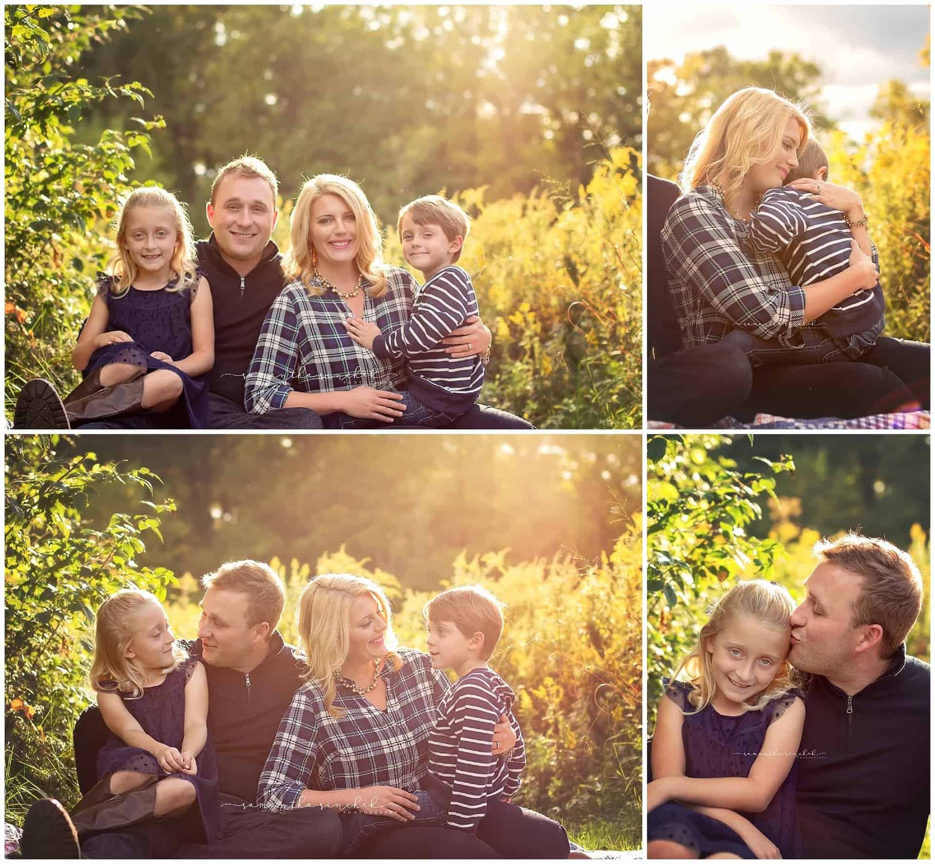 rohrkemper family pictures at Ault Park Cincinnati with beautiful fall colors