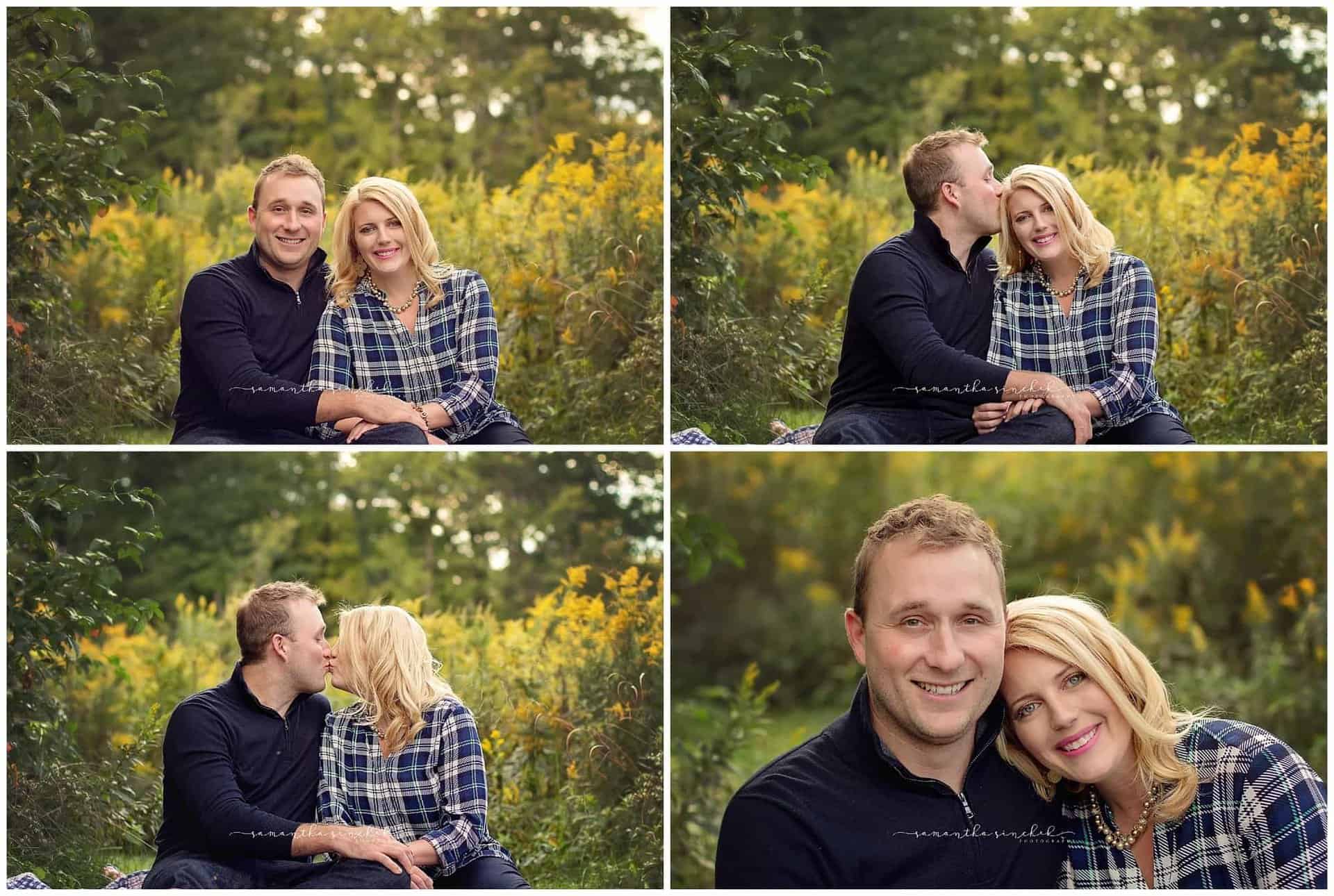 rohrkemper family pictures at Ault Park Cincinnati with beautiful fall colors