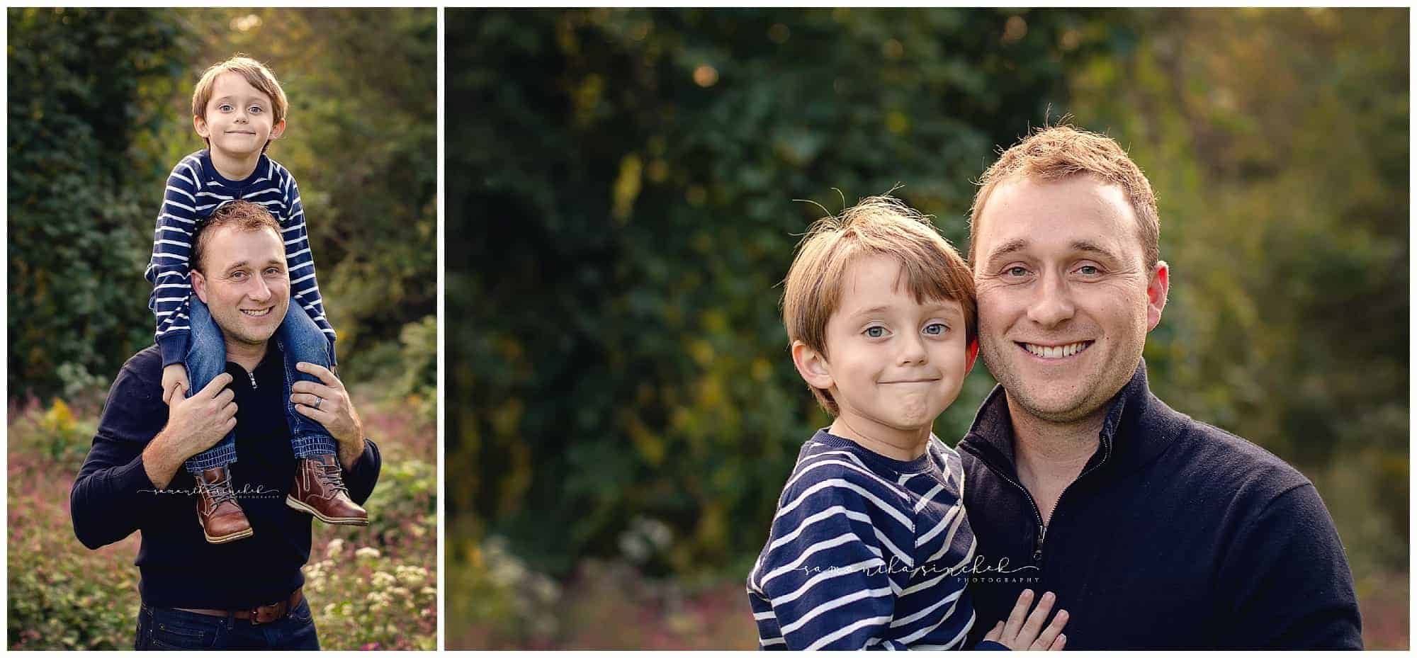 rohrkemper family pictures at Ault Park Cincinnati with beautiful fall colors