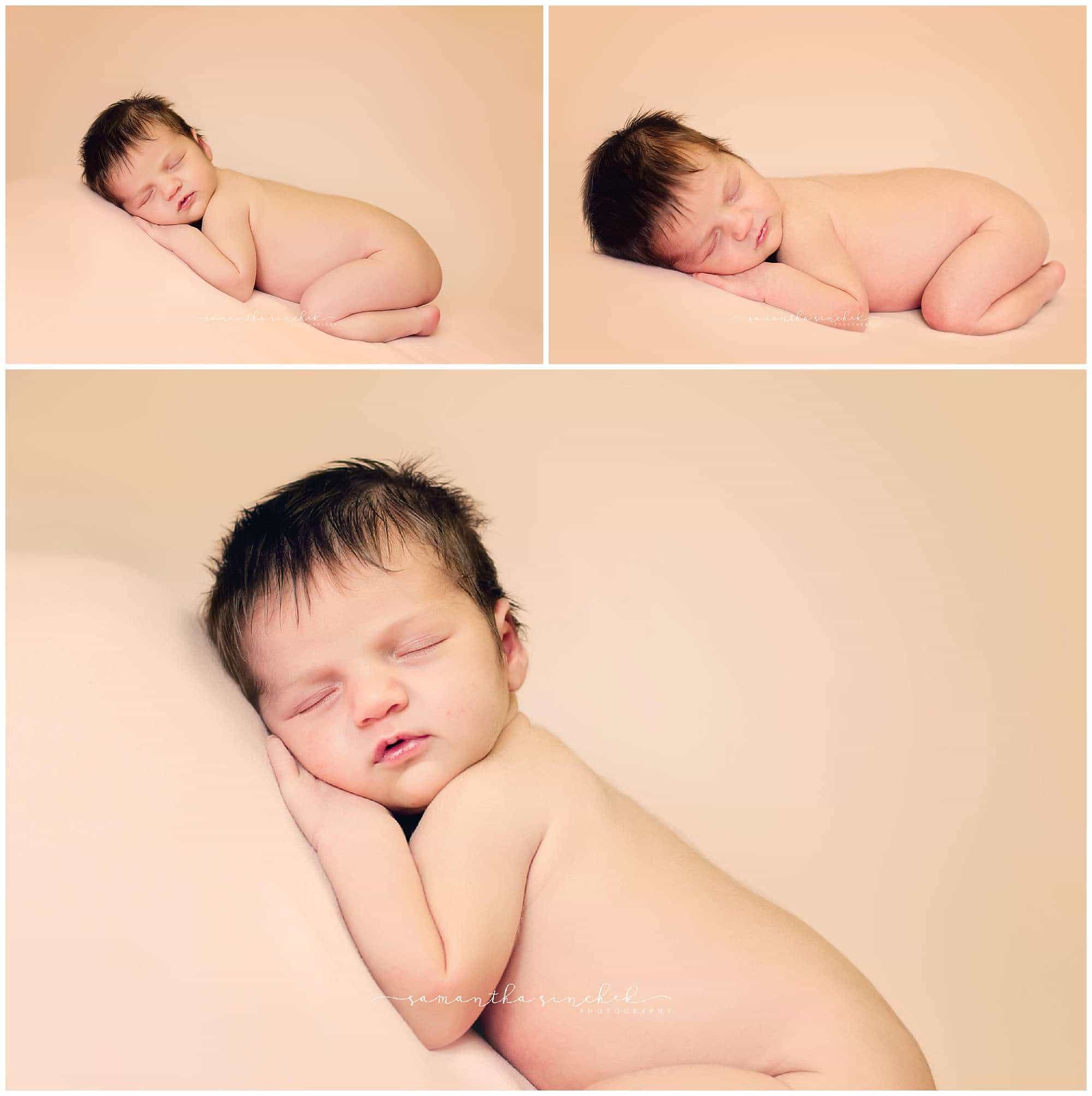 newborn sleeps during pictures in liberty township cincinnati ohio
