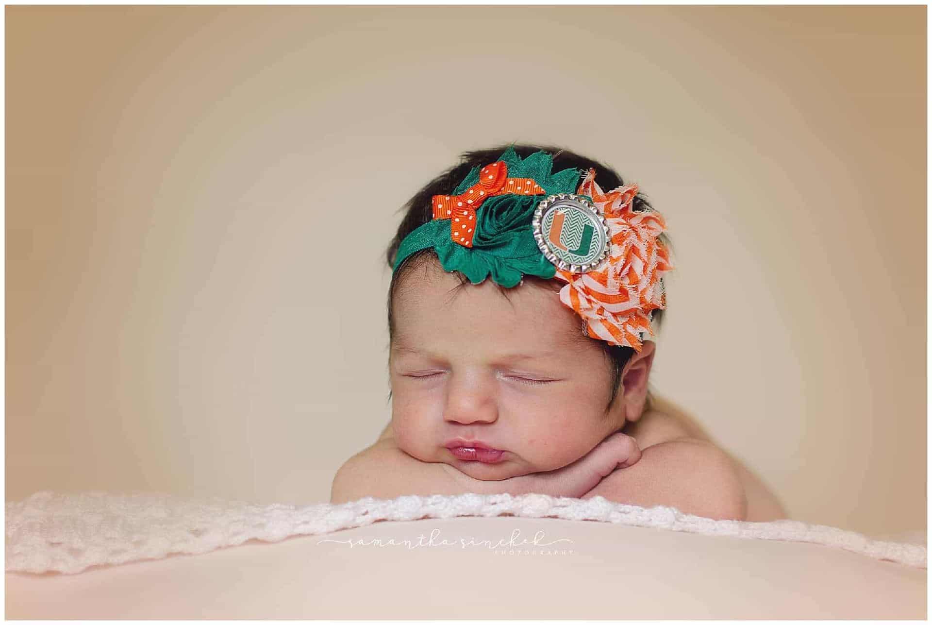 newborn sleeps during pictures in liberty township cincinnati ohio