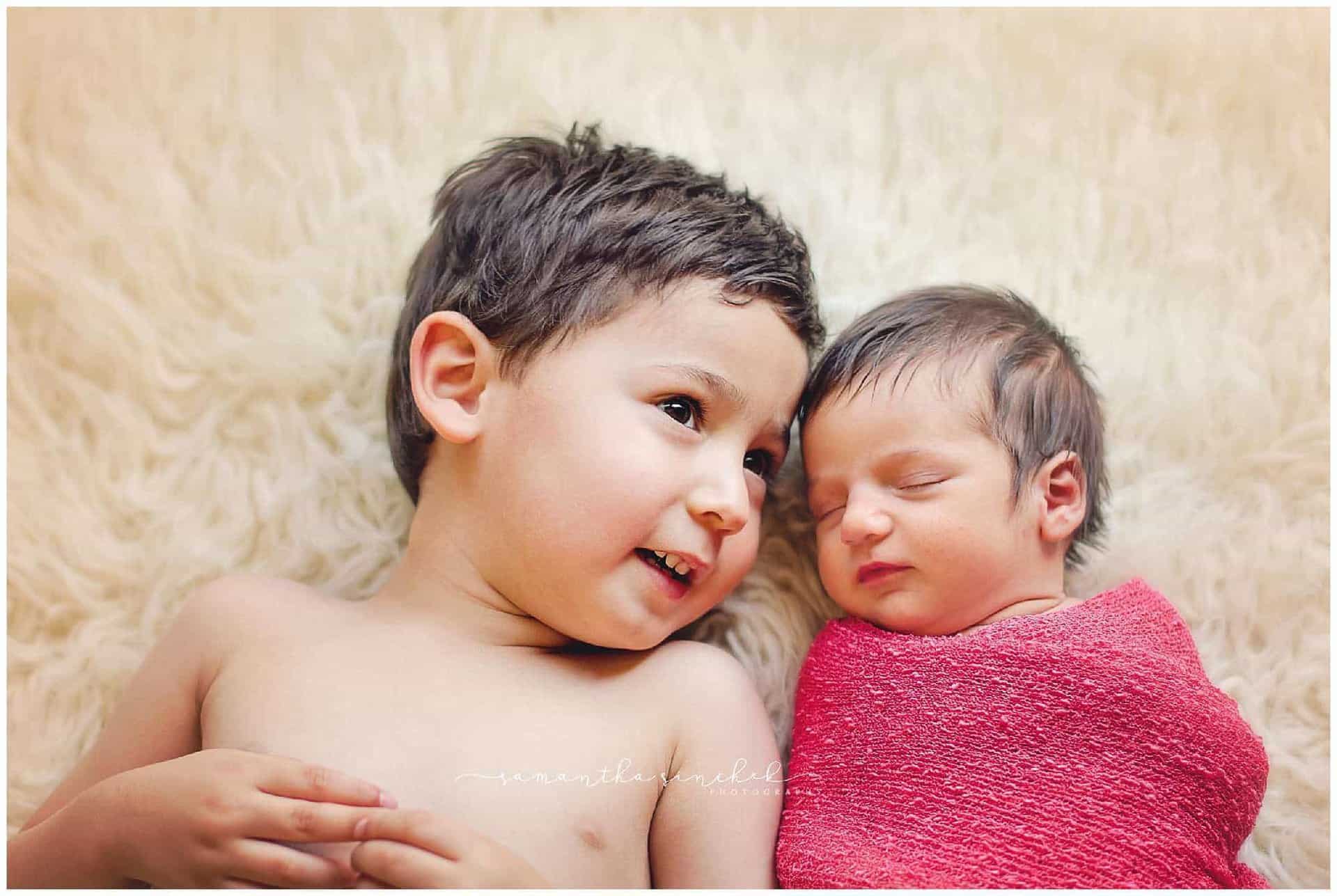 newborn sleeps during pictures in liberty township cincinnati ohio