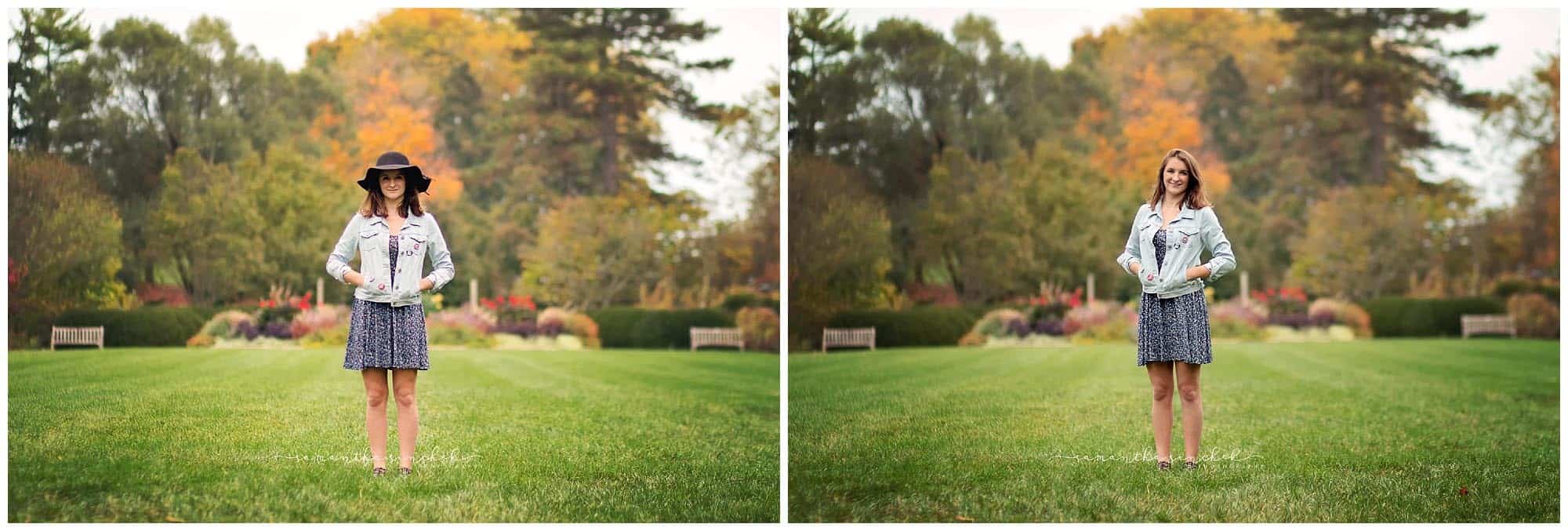 cincinnati senior photo session with samantha sinchek photography at ault park