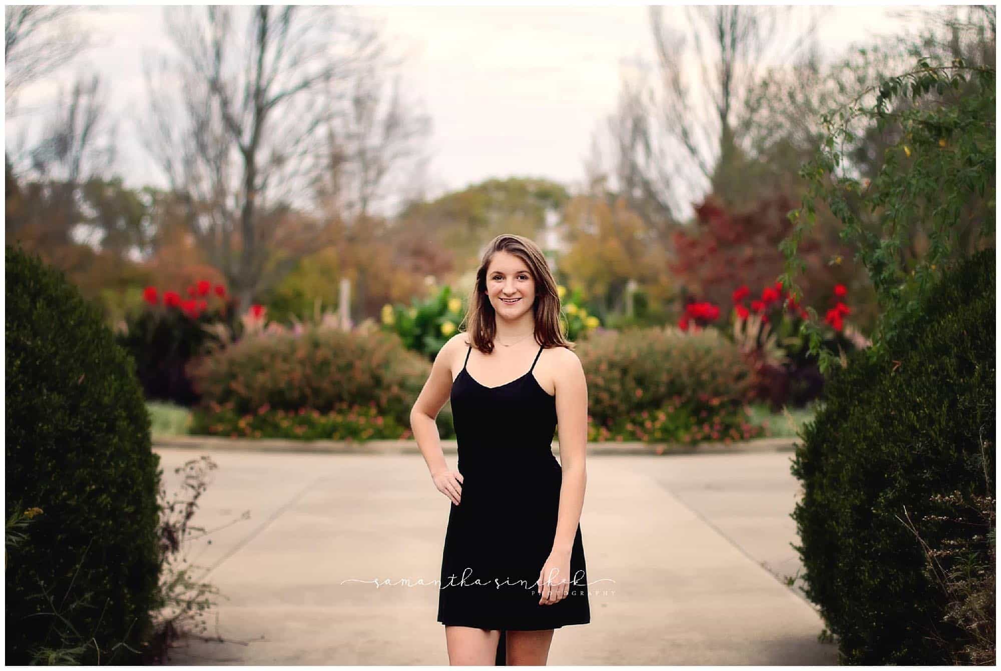 cincinnati senior photo session with samantha sinchek photography at ault park