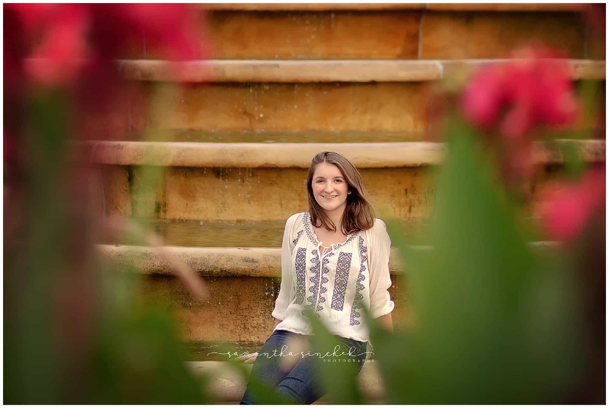 cincinnati senior photo session with samantha sinchek photography at ault park