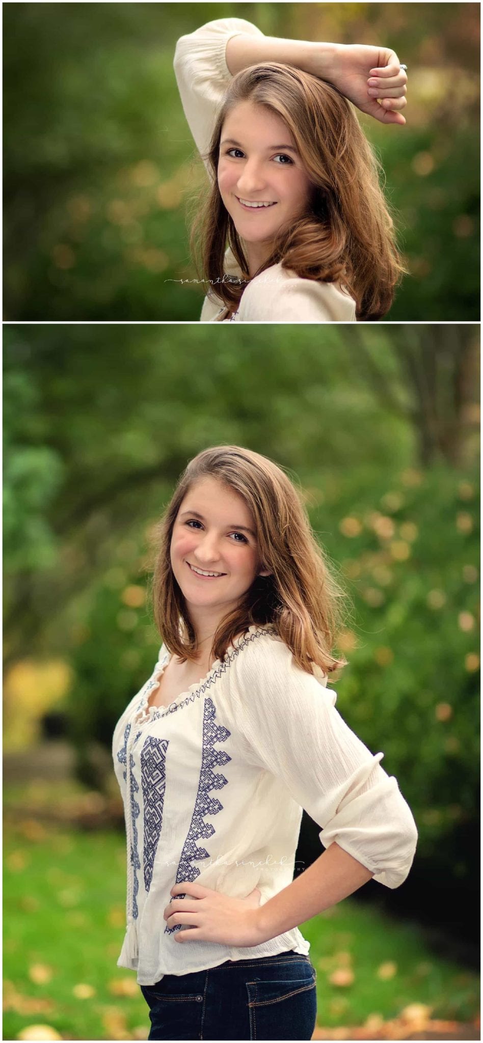 cincinnati senior photo session with samantha sinchek photography at ault park