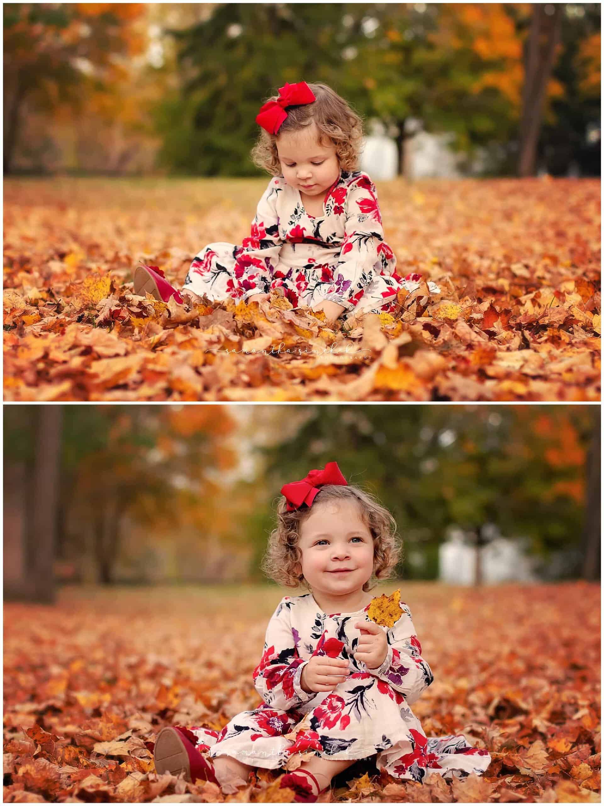 family mini session at sharon woods with boswell family photographer samantha sinchek