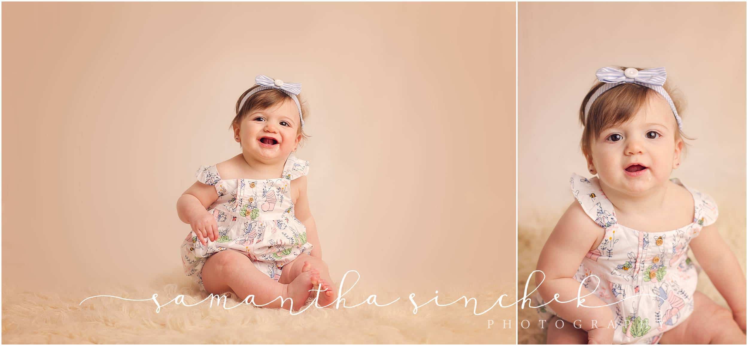 baby 9 month session at Samantha Sinchek photography in Cincinnati ohio