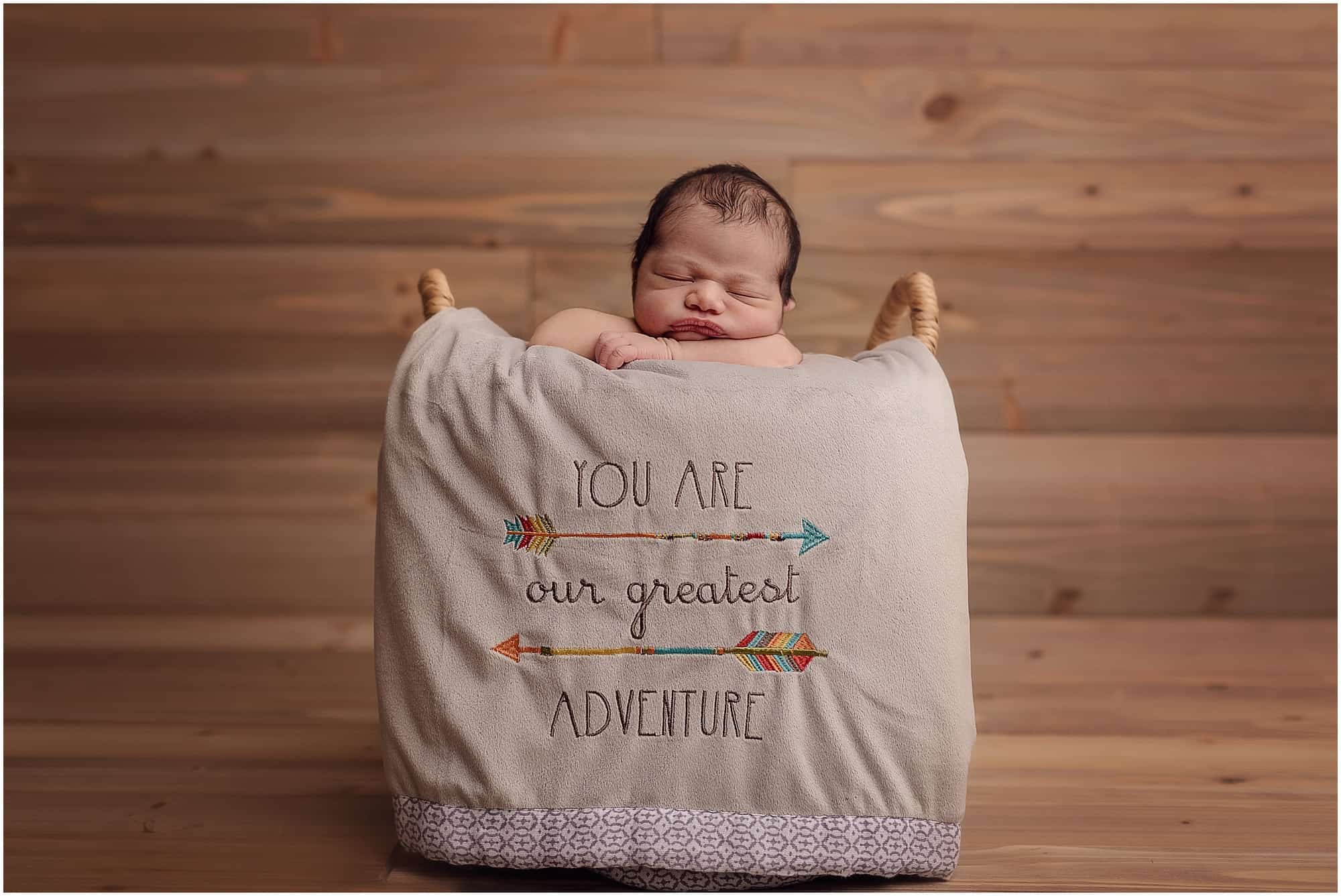 you are our greatest adventure newborn picture sinchek photography Cincinnati