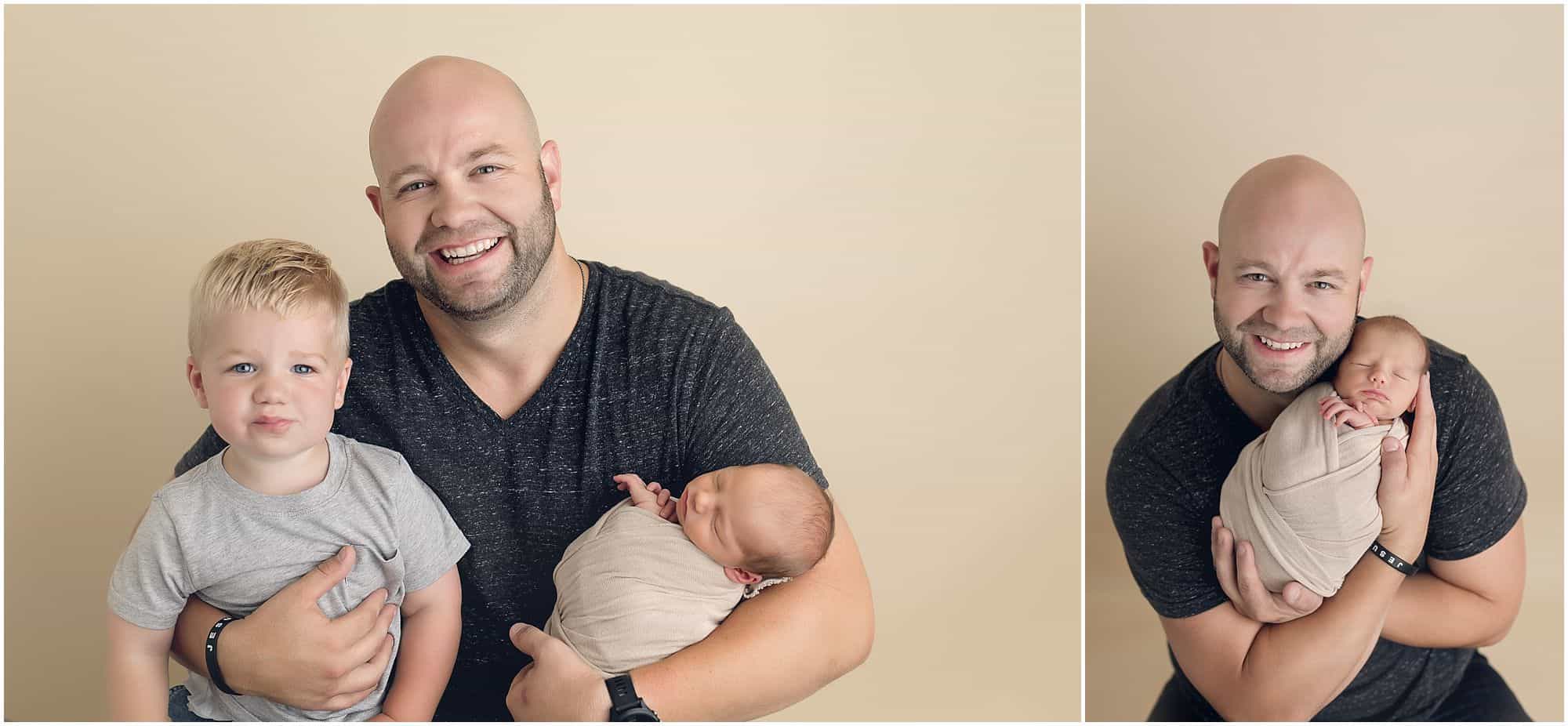 family hug at newborn pictures with award winning cincinnati newborn photographer Samantha sinchek