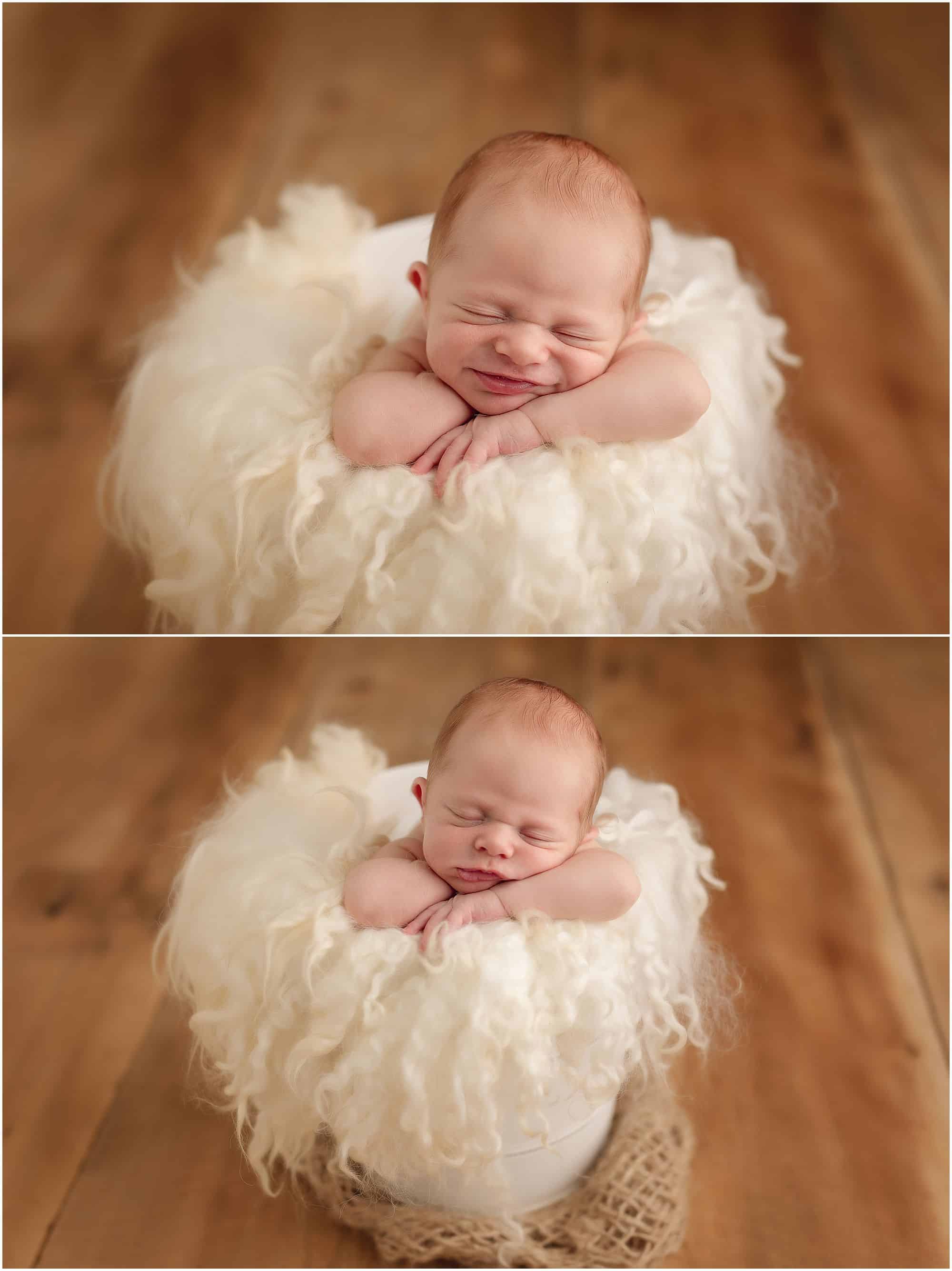 cincinnati photographer Samantha sinchek newborn boy at loveland ohio studio