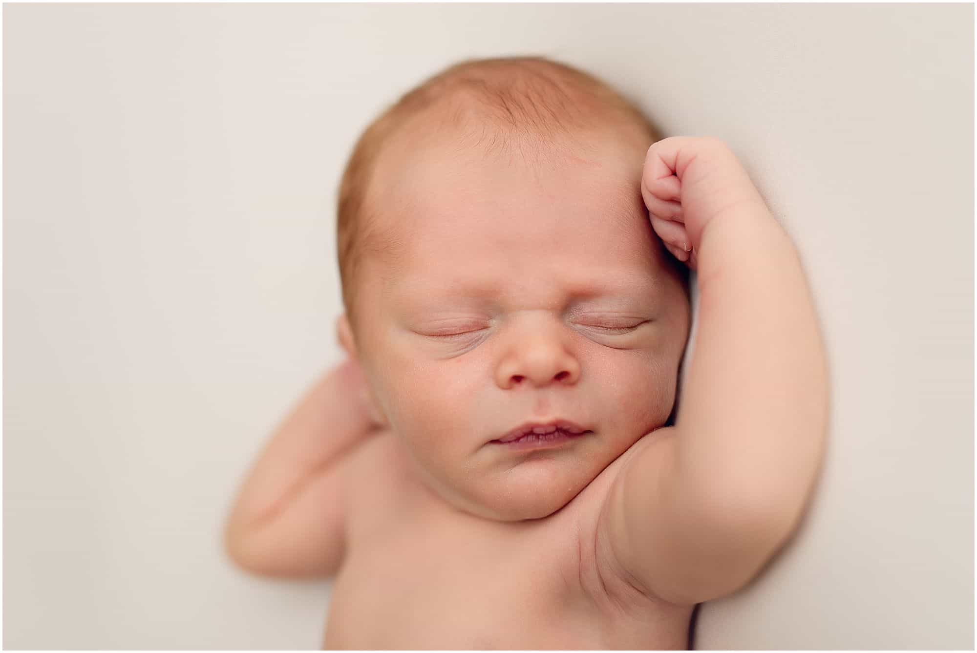 cincinnati photographer Samantha sinchek newborn boy at loveland ohio studio