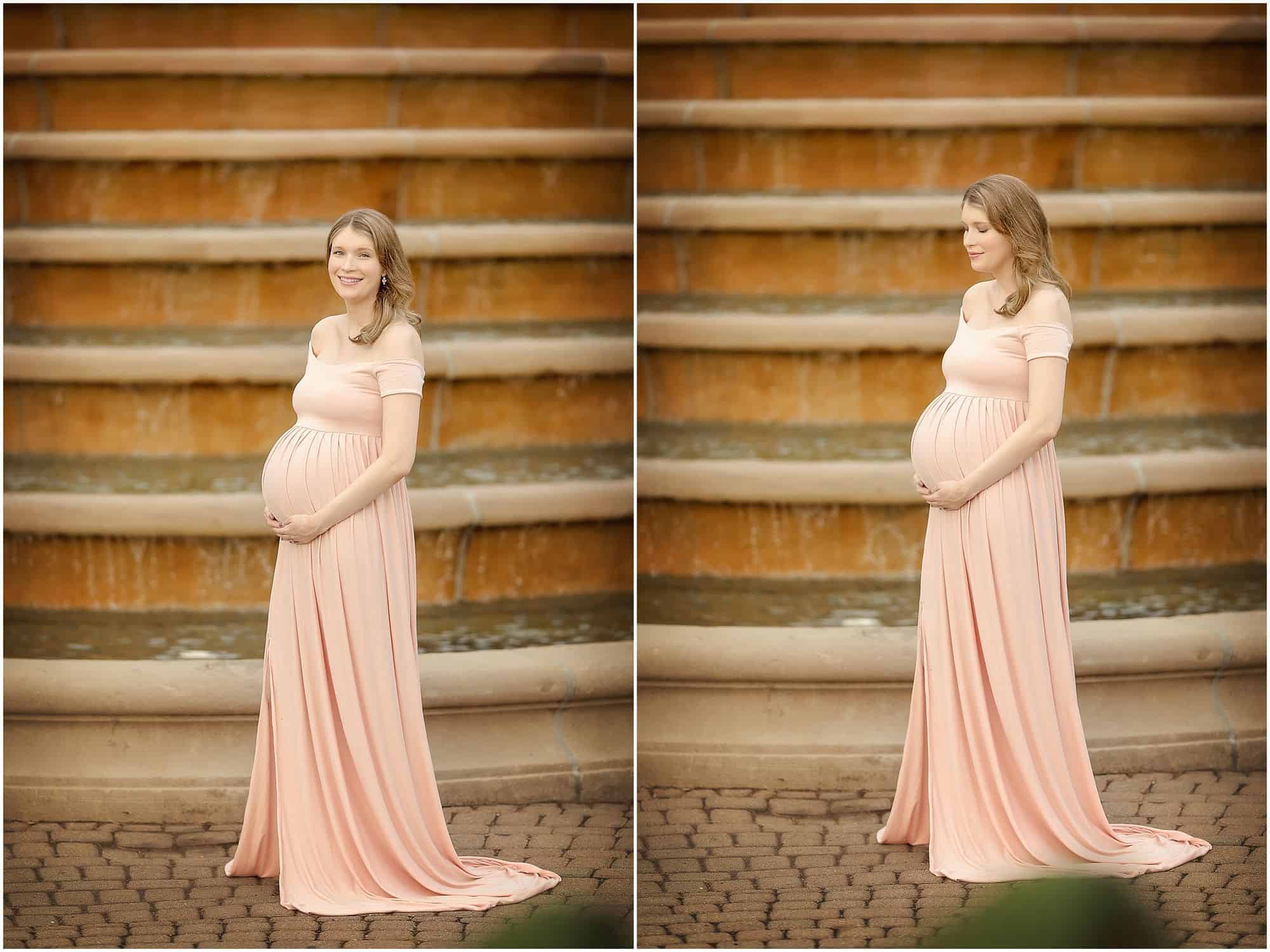 maternity pictures at Ault Park Cincinnati at Rose Garden with Samantha Sinchek Photography