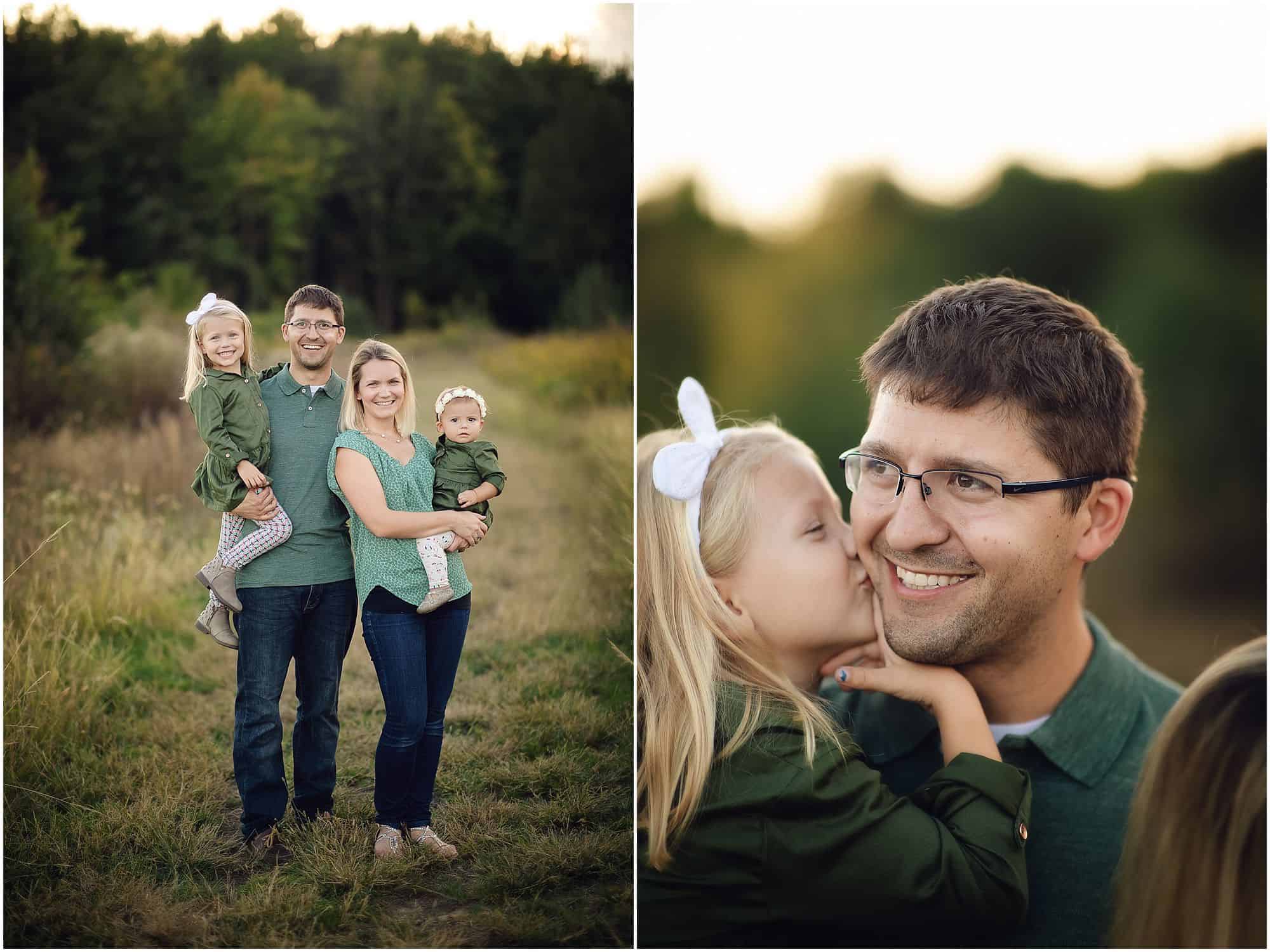 outdoor family photographer in Cincinnati Ohio at Summit Park in Blue Ash with Tomlin family during a fall day