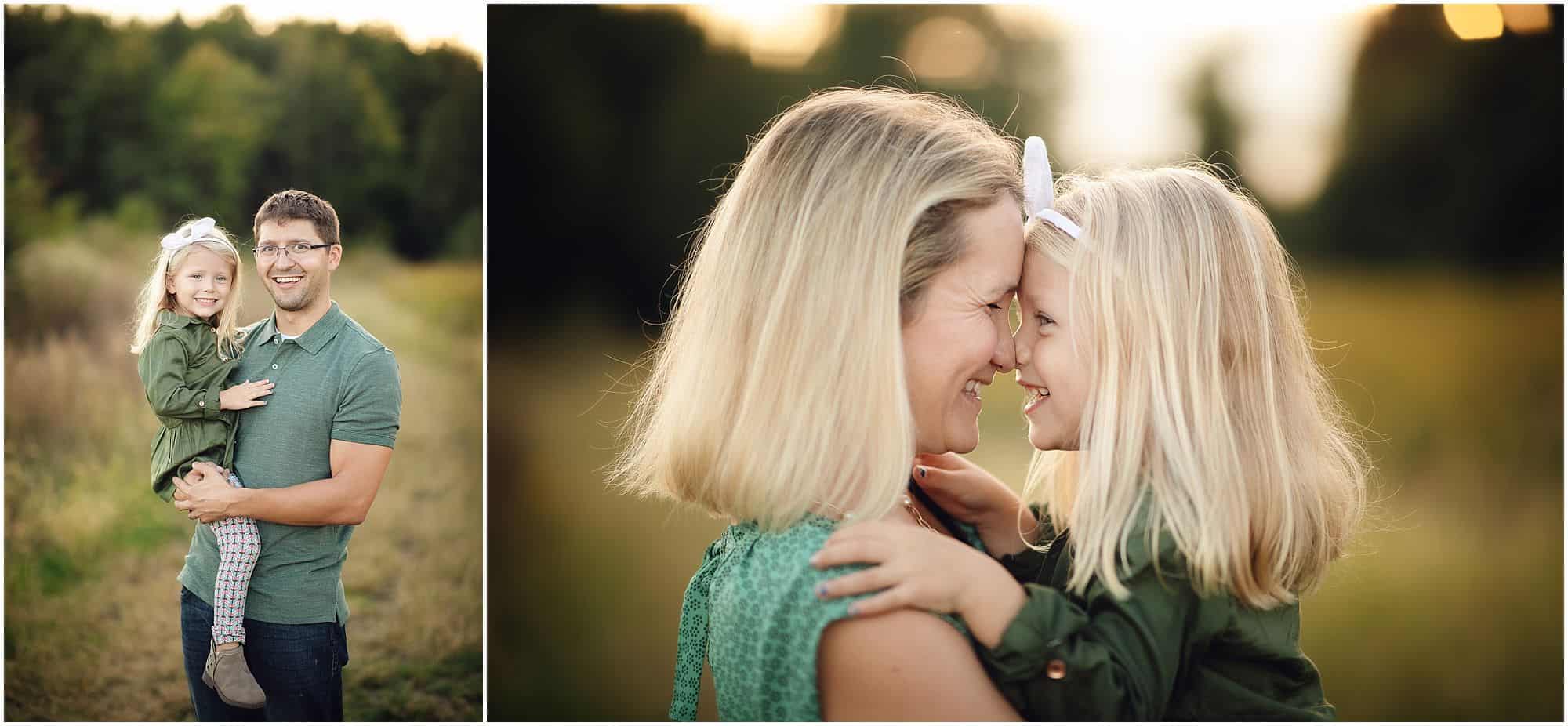 outdoor family photographer in Cincinnati Ohio at Summit Park in Blue Ash with Tomlin family during a fall day