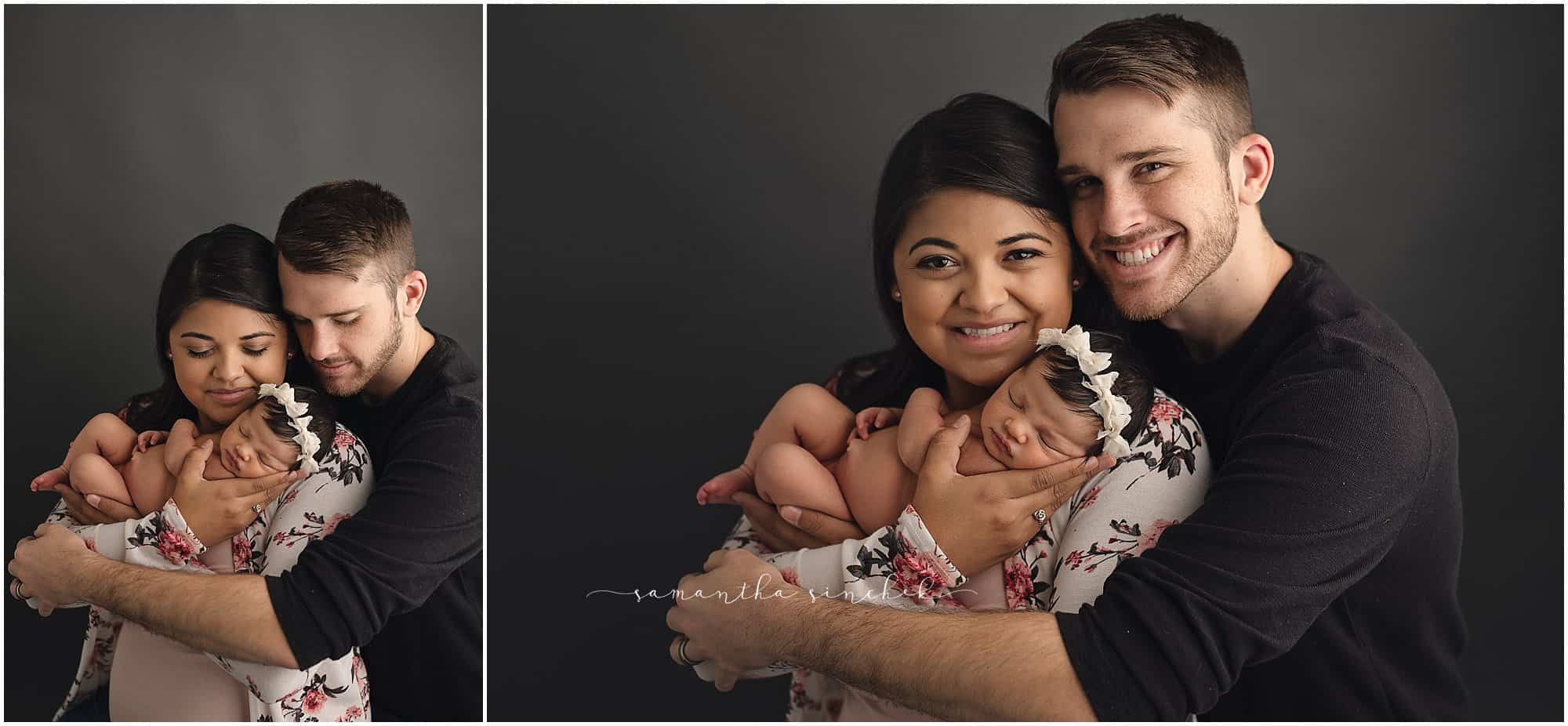 parent newborn pictures with Cincinnati's premier newborn photographer Samantha sinchek photography