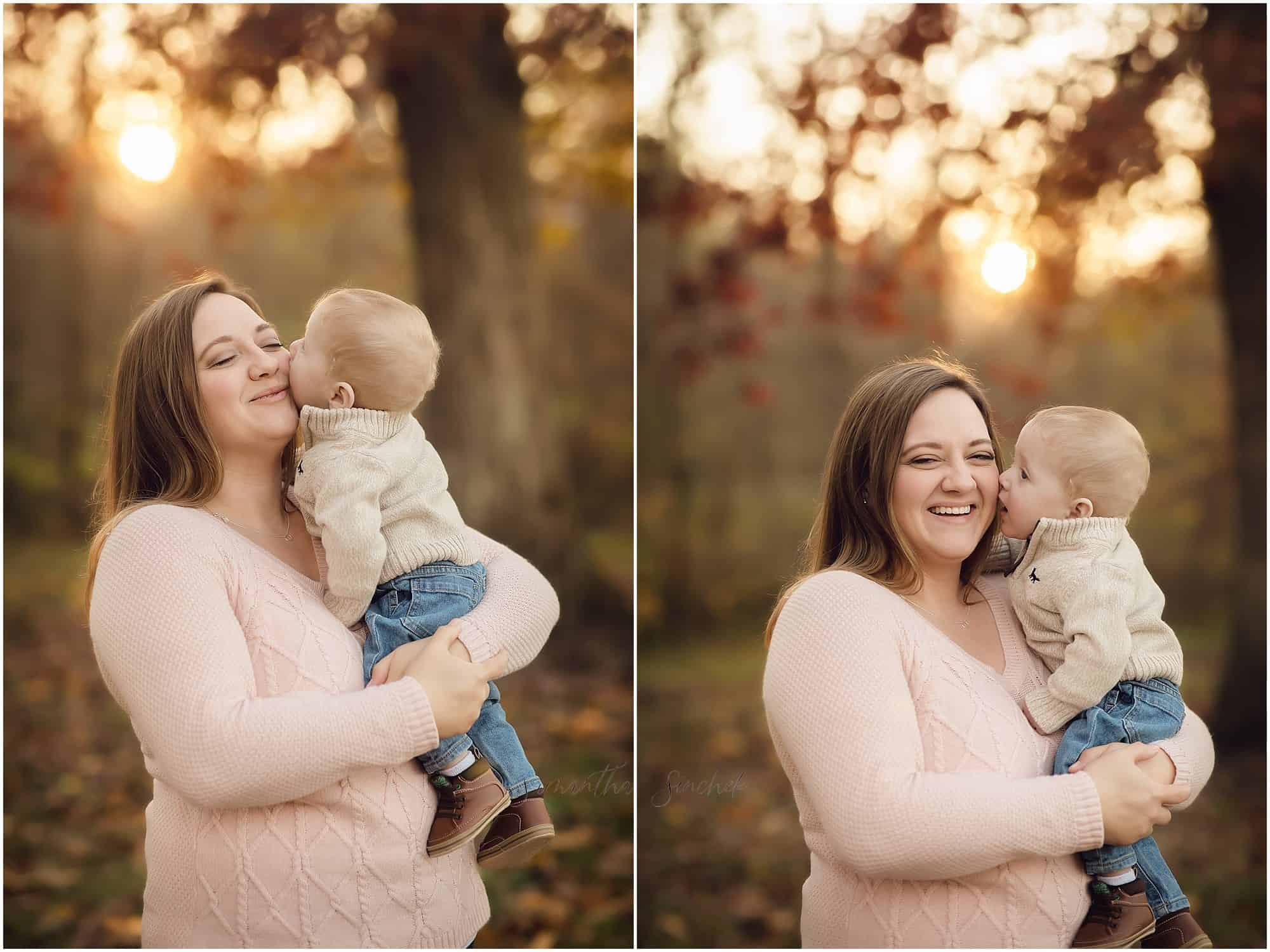 fall outdoor family session at Glenwood gardens with award winning Cincinnati Ohio photographer Samantha Sinchek
