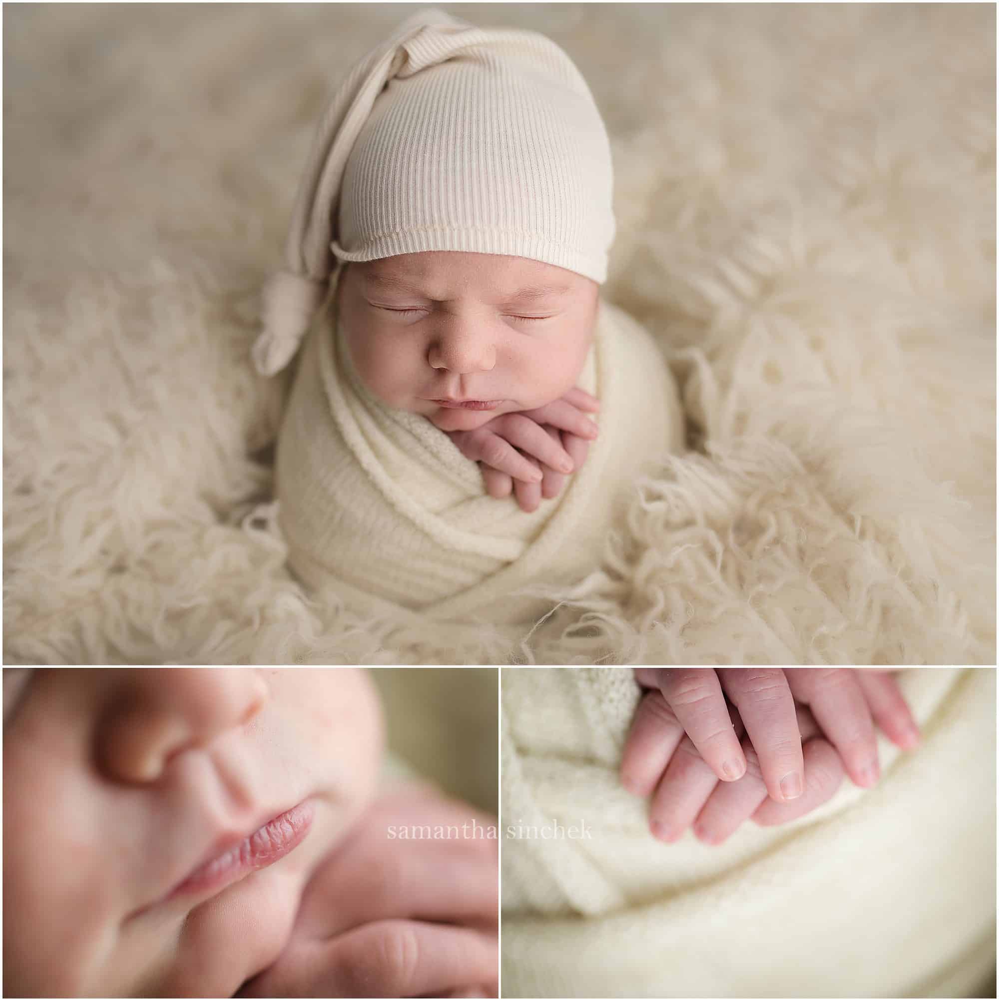 best cincinnati newborn photographer Samantha sinchek takes detail pictures