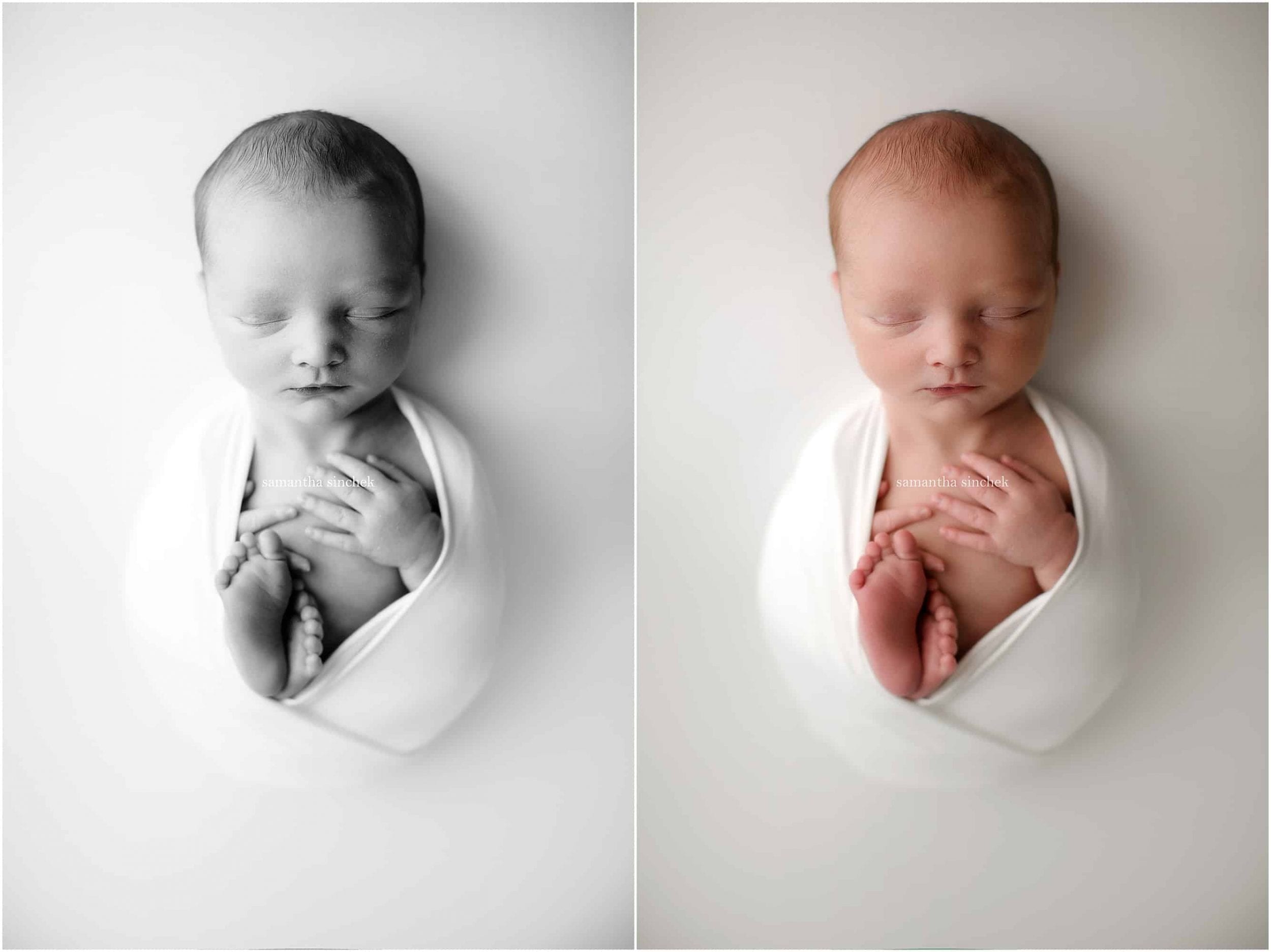 newborn boy sleeping at pictures with Cincinnati's best newborn photographer Samantha Sinchek photography