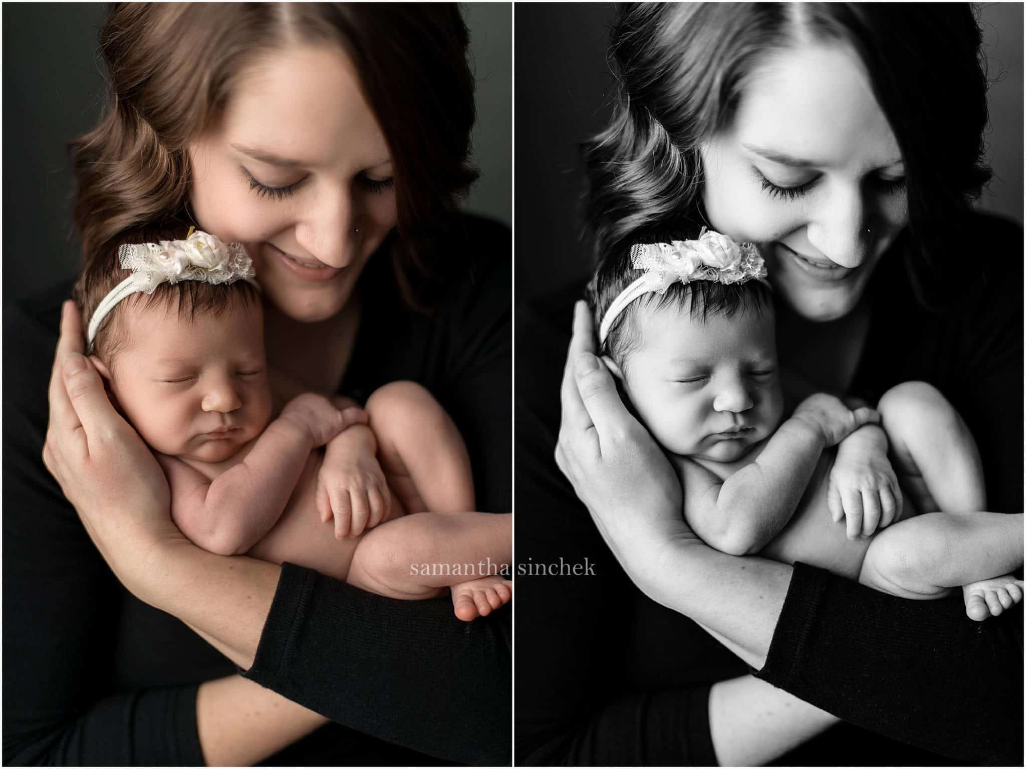 family photo at cincinnati newborn photographer Samantha sinchek