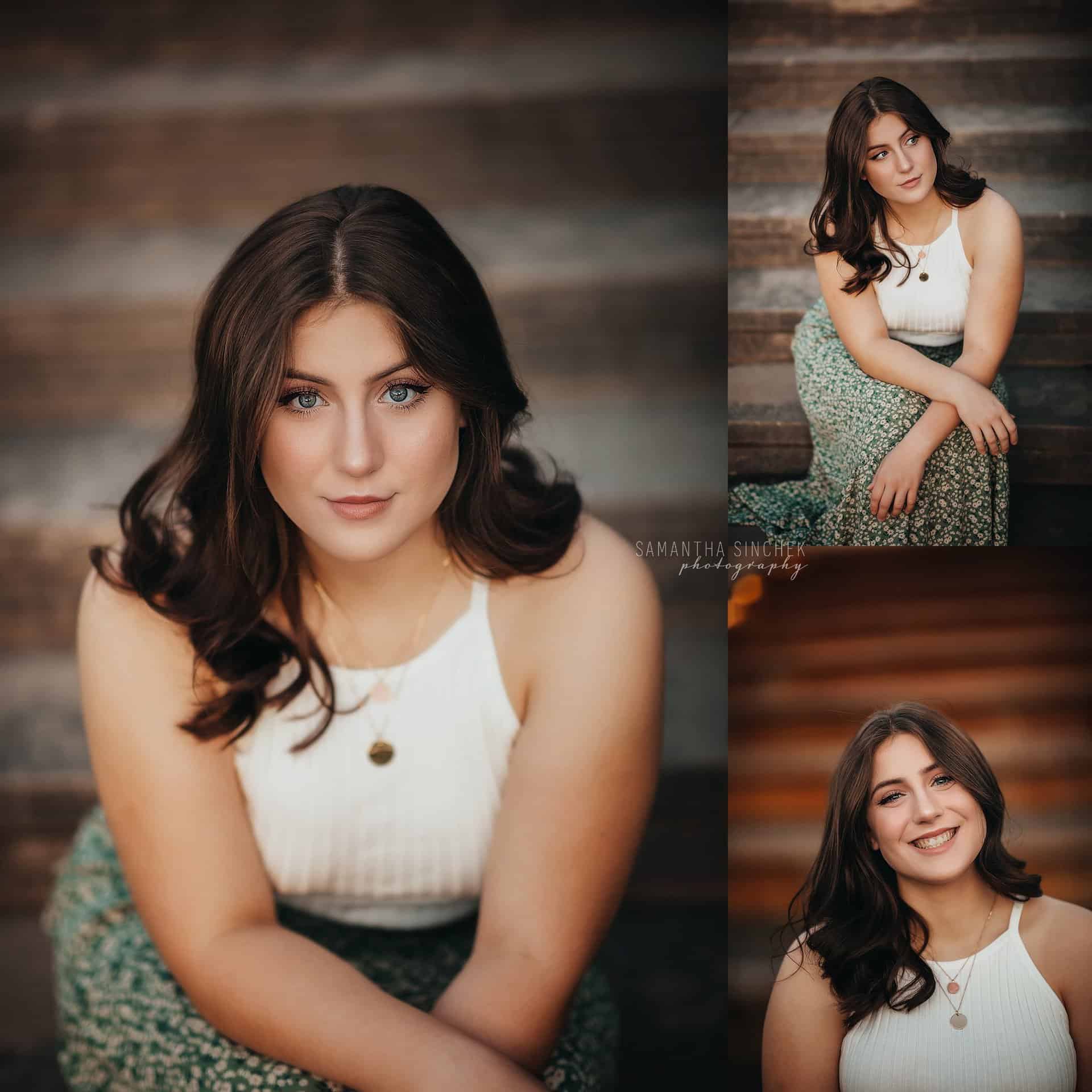 gorgeous high school senior at Ault Park cincinnati ohio with top senior photographer Samantha Sinchek